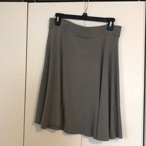 Grey, New York & Co. mid-length cotton skirt